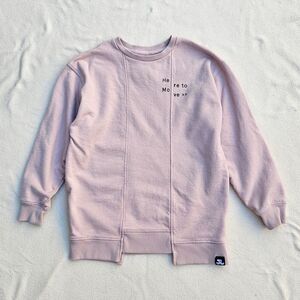 Jo + Jax Here to Move Pink Sweatshirt Size YL